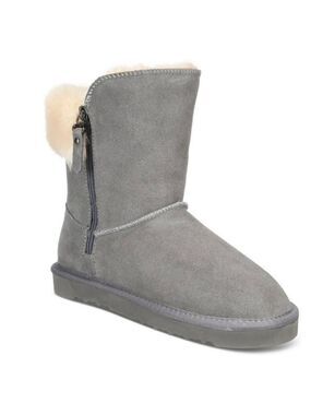 NIB Style & Co Maevee Faux Fur Lined Suede Booties